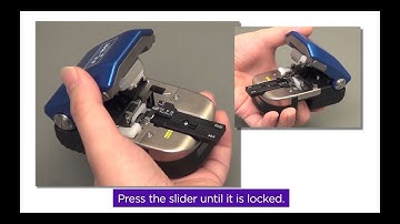 Cleaving the fiber with an FC-8R-MC (Help Video for TYPE-72C/TYPE-82C(no3))