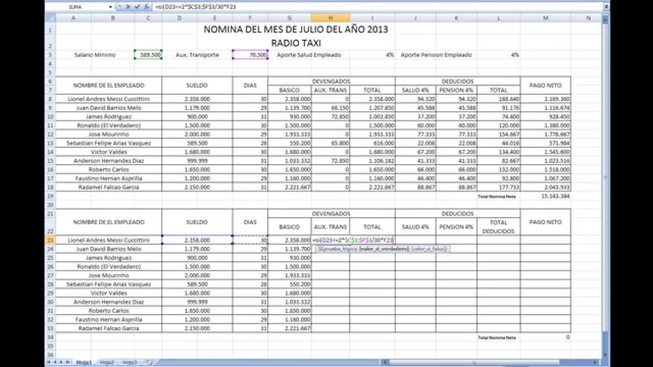 calculadora nominas