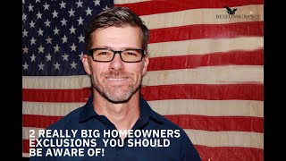 Homeowners policy standard exclusions