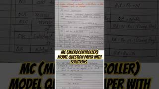 MC (Microcontroller) Model question paper solutions | Module 2 | #mc #mcimportantqurestions #vtu Profile