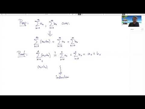 On the sum of two infinite series