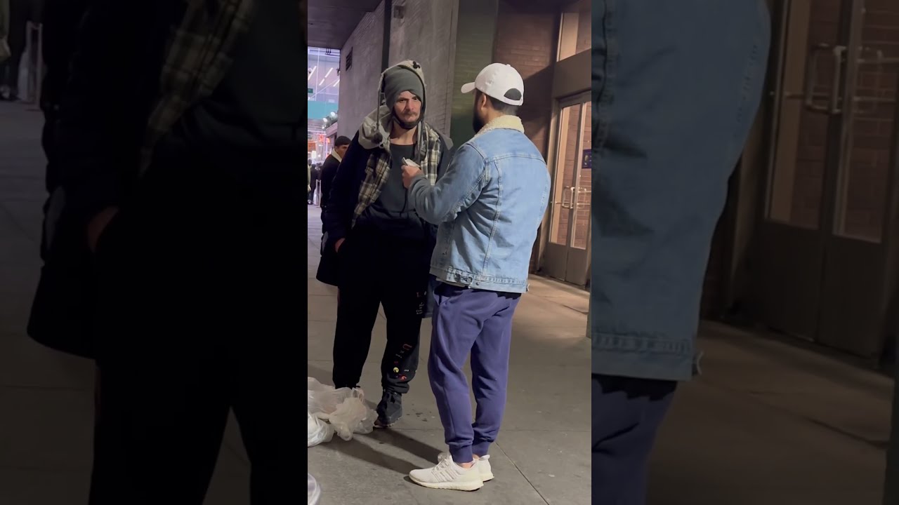 Homeless Man Quickly Regrets Laughing At Stranger 