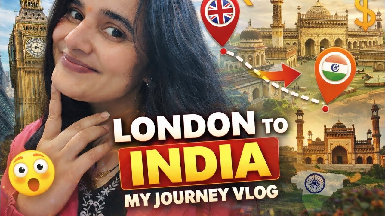 Finally India Ja Rahe Hain 😍 | London🇬🇧✈️🇮🇳 To Lucknow Flight Journey | Family Vlog@parulyadavindian