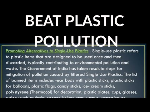 700 words essay on beat plastic pollution