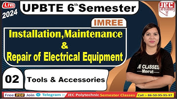 #02 UPBTE 6th Semester Electrical Engineering IMREE Class by Monika Mam | JE CLASSES Meerut