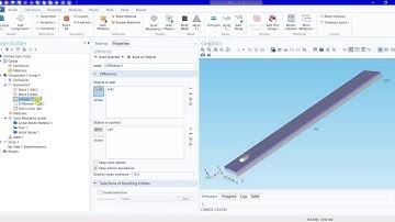 COMSOL Multiphysics simple beam FEM analysis