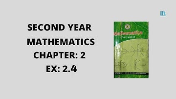 Second Year Math Chap:2 Ex:2.4, The Straight Line, Intermediate Chap:2 Ex:2.4, SindhBoard | Solution
