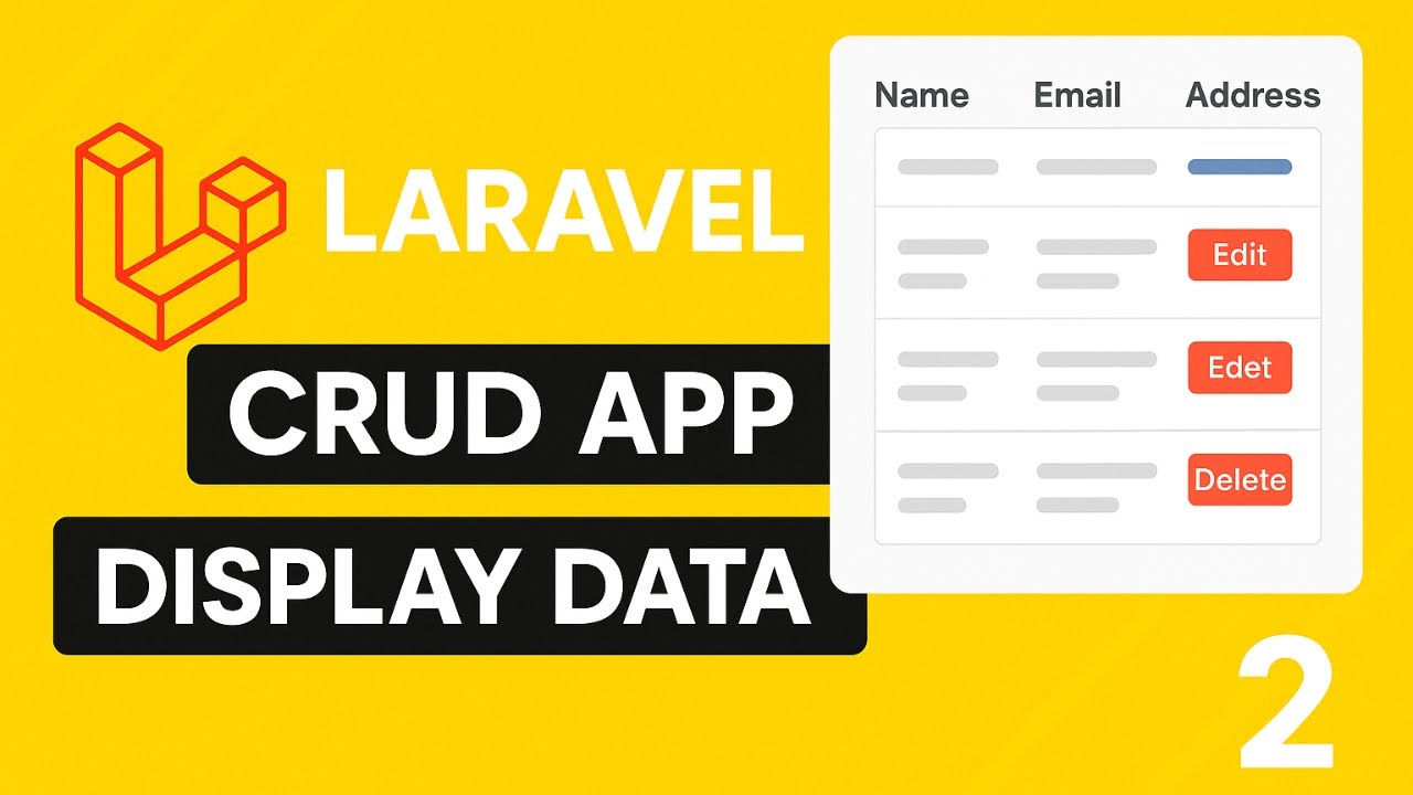09 | Laravel CRUD App Part 2 – Display Data from Database | Laravel 12 Tutorial in Hindi