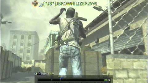 throwing knife across map bakara tdm mw3 ps3 lucky shot.