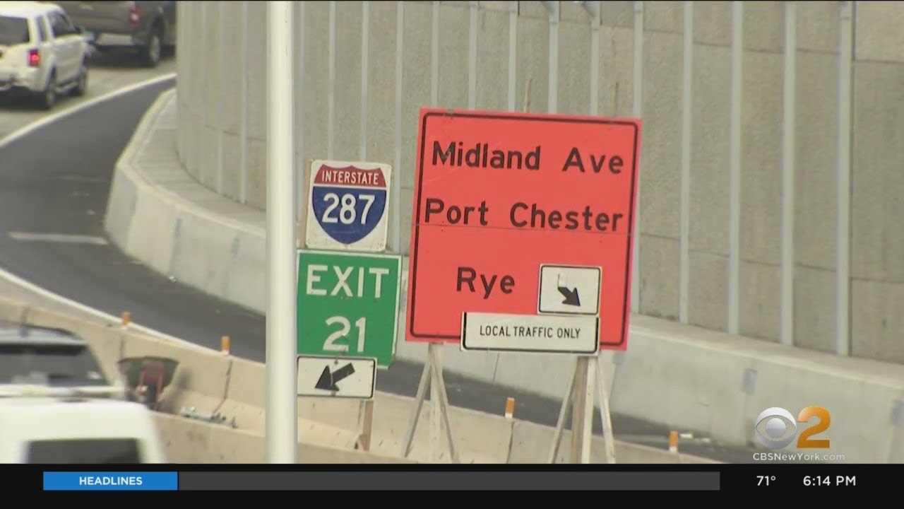 Confusing Construction At I-95, I-287 Junction Causing Numerous Illegal U-Turns