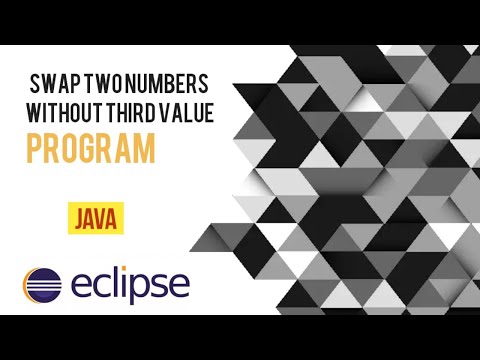 Swapping two numbers without third variable in Java Eclipse | | Java