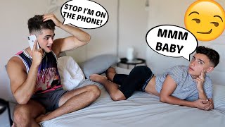 MAKING FUNNY NOISES WHILE MY BOYFRIEND IS ON THE PHONE! *HILARIOUS*