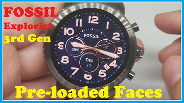Fossil Q Explorist Gen 3 Smart watch - Pre-loaded watch faces of 3rd gen Fossil Watch!