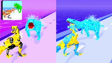 Dino evolution Run 3D 👻⚡🥶 All levels Gameplay 🎮 Walkthrouh new andriod,ios Games