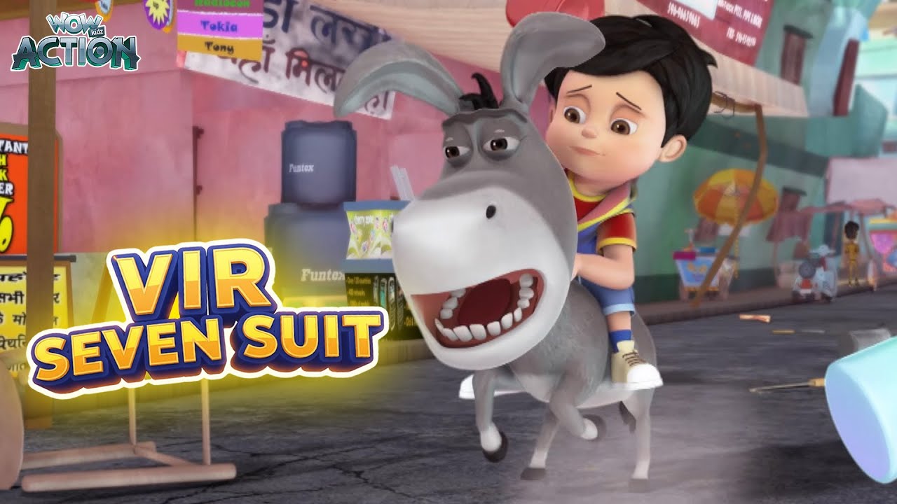 Vir The Robot Boy | Ghode Aur Gadhe Ki Race | Vir Seven Suit Compilation | Wow Action