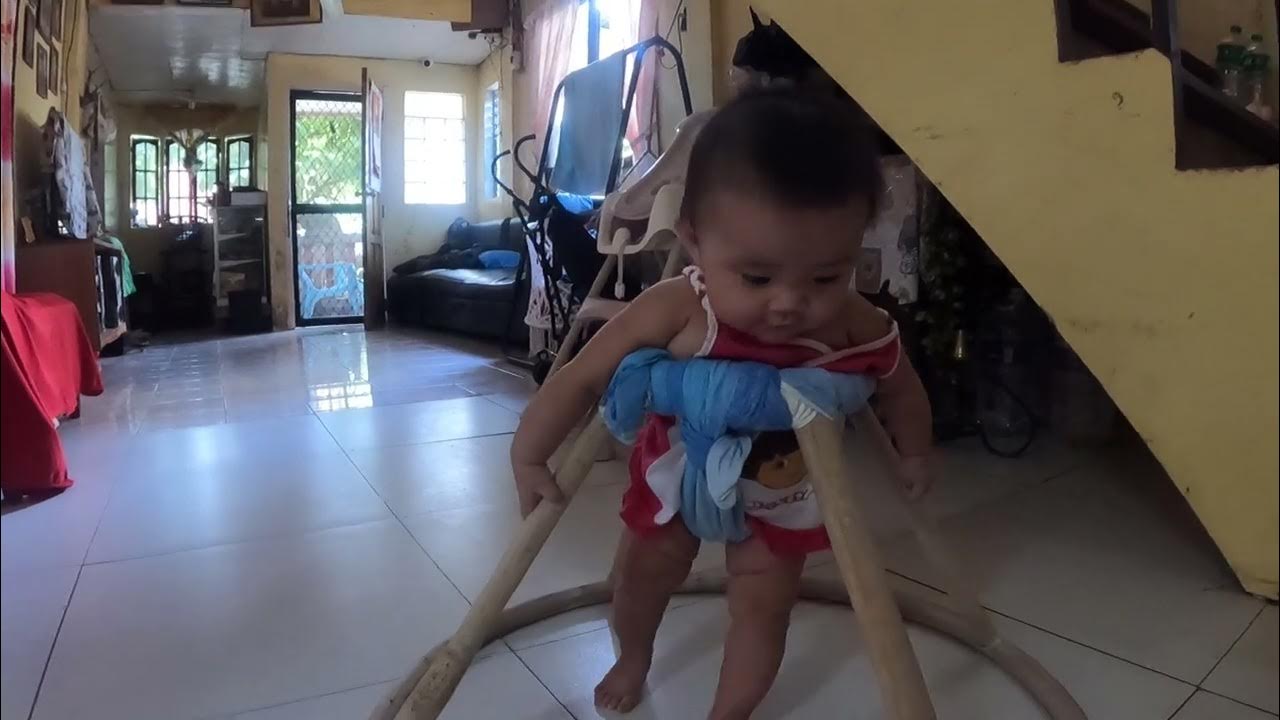 Willow practice lakaw sa iyang new rattan walker YouTube