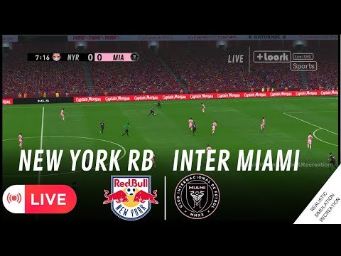 NEW YORK RB vs. INTER MIAMI LIVE | MLS 2023 • Simulation &amp; Recreation from Video Game