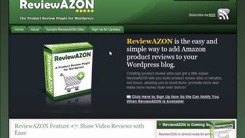 ReviewAZON - The Amazon Affiliate Product Review Plug-in For Wordpress