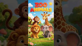 Zoo Animals for Kids | Learn Animal Names and Sounds | Kindergarten Learning Video
