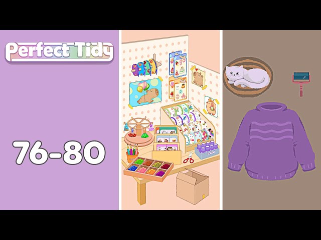 Perfect Tidy Levels 76-80 | Every Puzzle Solved! 🎯 - YouTube