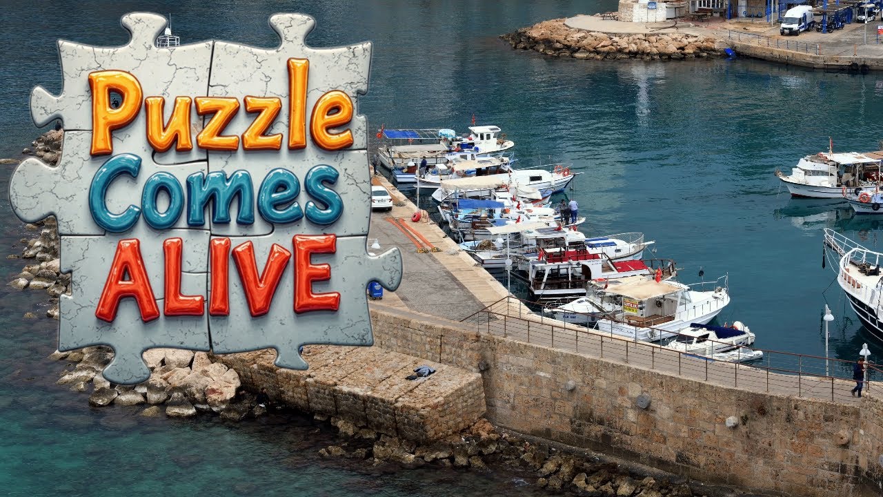 Harbor Life Where Sea Meets Stone and Boats Rest Puzzle Comes to Life