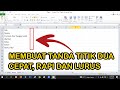 Membuat Titik Dua Rapi dan Lurus di Excel