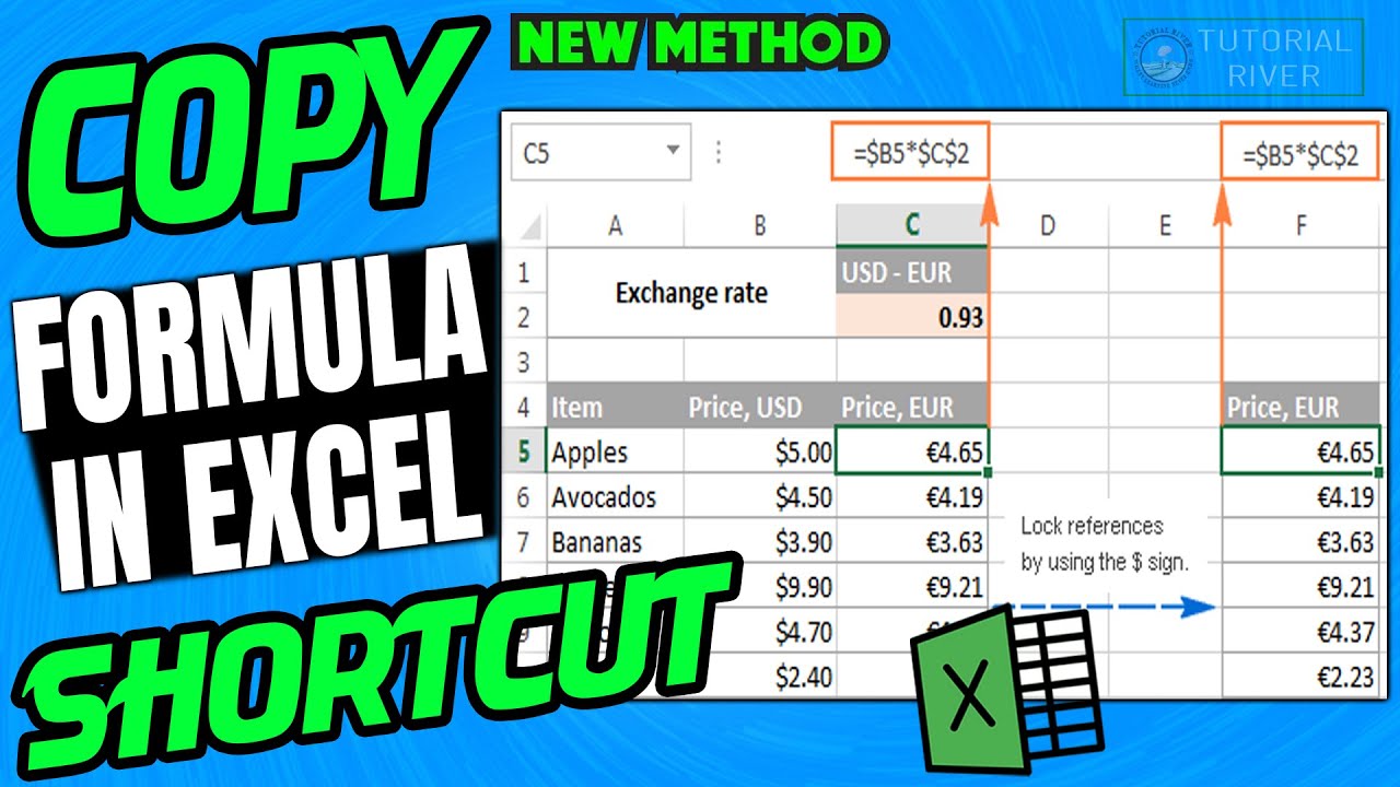 Copy Excel Formulas faster | How to copy a formula in excel shortcut