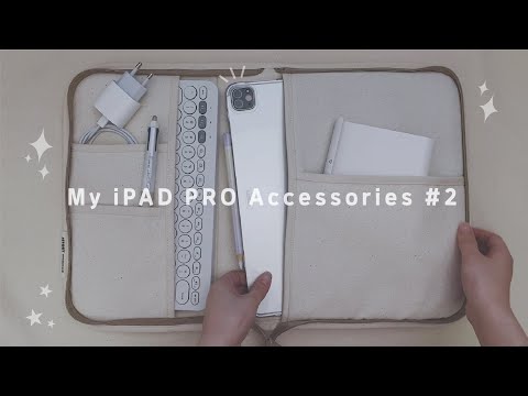 (ENG) ✨ 아이패드 프로 4세대 파우치+블루투스 키보드+백커버케이스+거치대 / My iPAD Pro 2020 Accessories #2