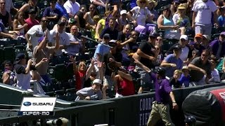 SEA@COL: Marte's bat flies into the stands in left