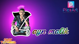 Glowing Name Photo Lettering Picsart Tutorial screenshot 1