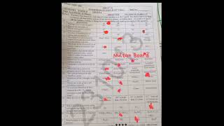 12th class chemistry paper original multan board Solved mcqs 2026||12nd year objective paper 2026