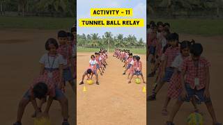 Activity-11 🎬| Tunnel Ball relay|#todaygame #ptvaathihari #kidsvideo #physicaleducation #kadhalfail screenshot 1