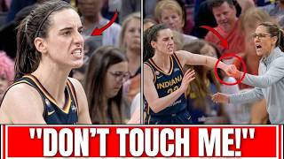 Caitlin Clark SNATCHES HER HAND AWAY From Stephanie White after Coach GRABS HER During Storm Game!