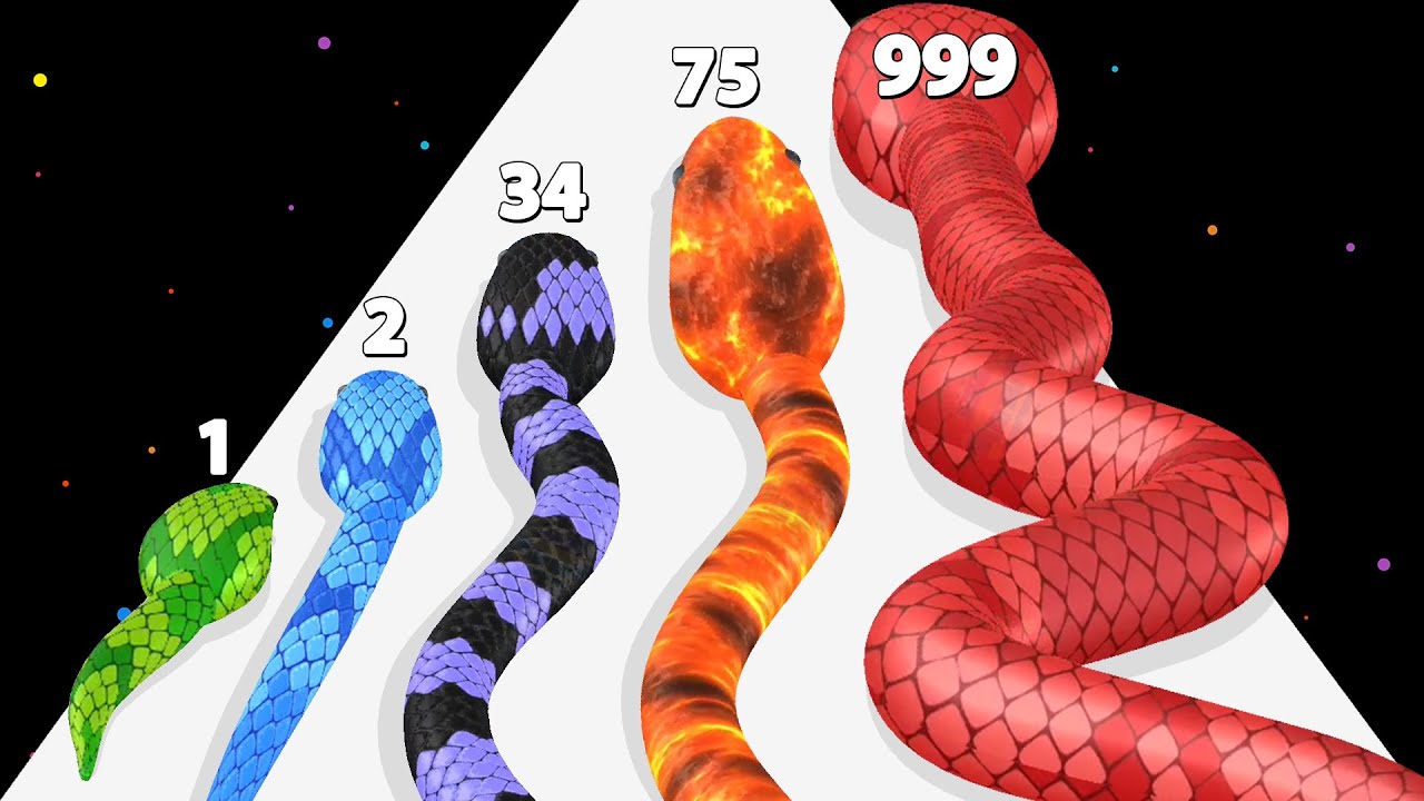 Snake Run Race Color Math Games New Update All Snakes Youtube
