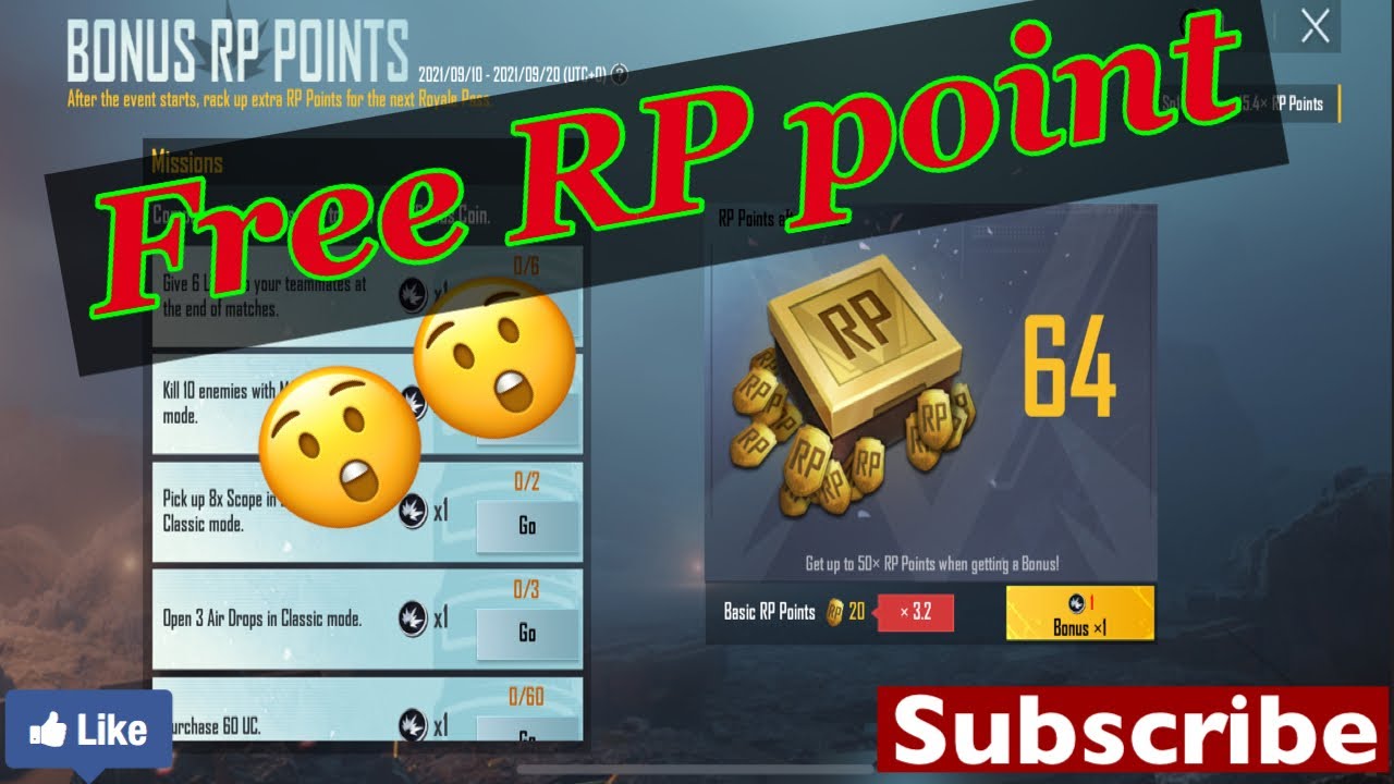Bonus RP Points 🤗🤗 Get Free M3 RP Point Event in PUBG or BGMI🔥🔥# ...