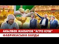 Акылбек Жапаров &quot;Агро Куш&quot; фабрикасына барды