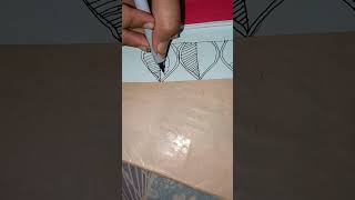 my easy and simple border design #art #drawing
