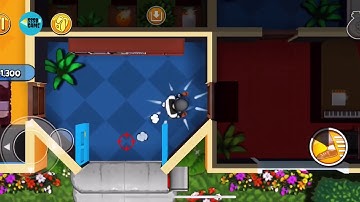 Robbery Bob: CHAPTER 1 - SUBURBS Level 15 , 100% . iOS/ Android Walkthrough