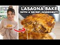 Lasagna without noodles meal prep dinner idea low carb keto friendly