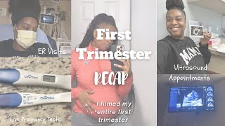 First Trimester Recap | ER VISITS, ULTRASOUNDS, BUMPDATE | Long but, Honest! Weeks 5-13