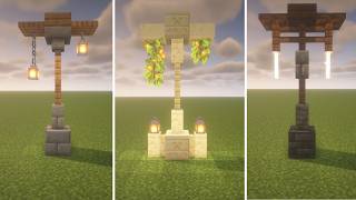 Minecraft: 10 Best and Easiest Lamp Post Designs