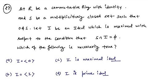 CSIR-NET_16Sept 2022 l Q-ID317 l Ring Theory Questions l Easy & Best explanation l Prime Ideal.