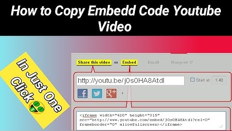 How to Get Embedd Code Youtube Video On Mobile Device || youtube embed code ko Copy kase Kar