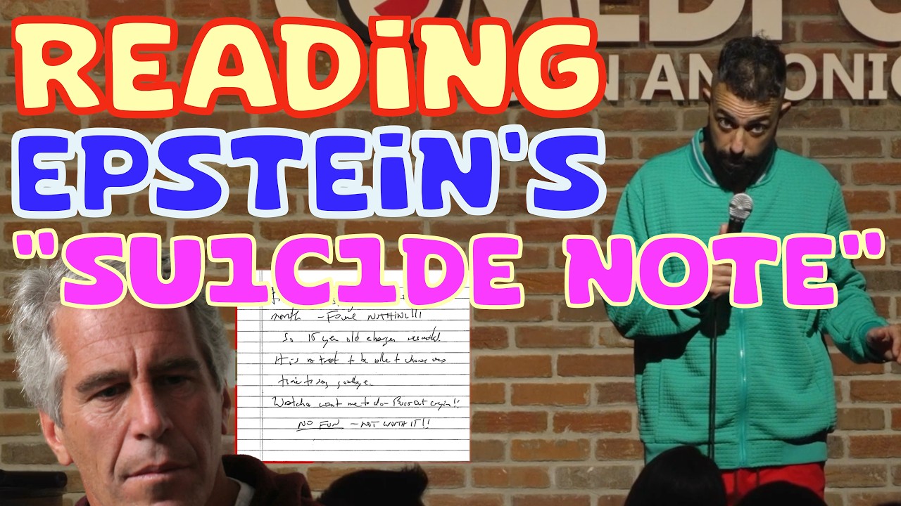 READING EPSTEIN'S "SU1C1DE NOTE" | STAND UP COMEDY