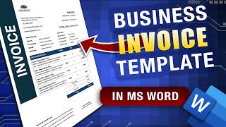 Create a Professional Invoice in Word (Step-by-Step Template)