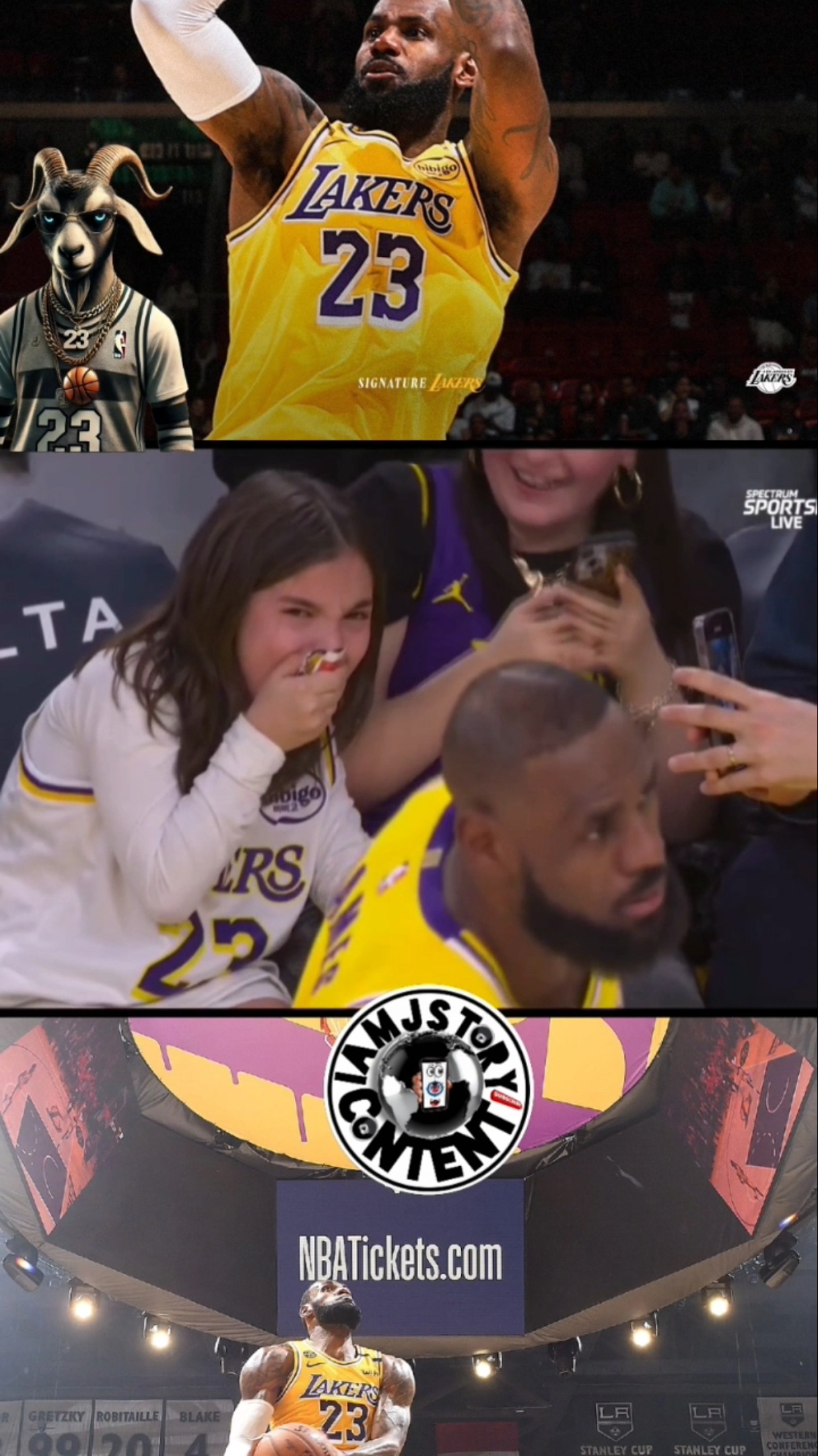 LAKERS WIN \u0026 LEBRON IS THE GOAT ? #nba #lakers #lebronjames #losangeles #heat #miami