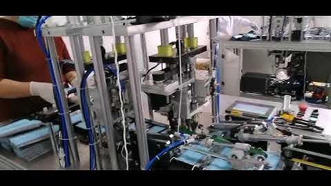 Full auto flat mask earloop welding machine