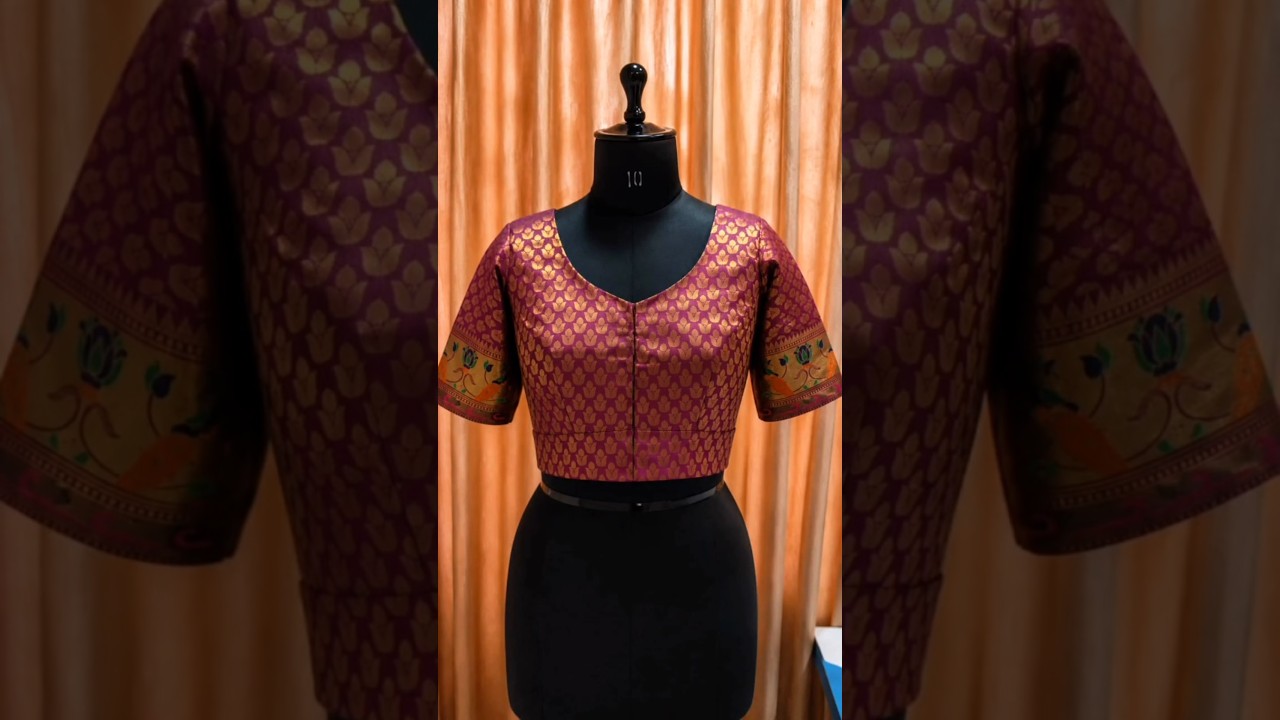 Beautiful Peacock Blouse Design ✨ #blouse #fashion #saree #viral #ytshorts #views #shorts