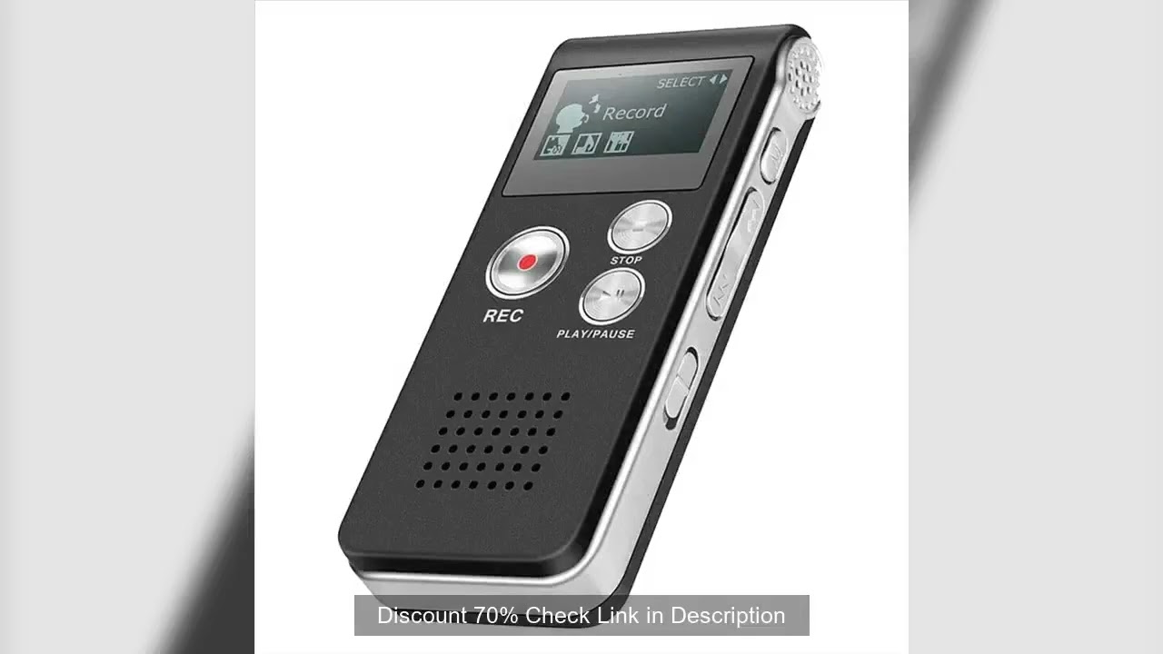 Hot sale Paranormal Ghost Hunting Equipment Digital EVP Voice Activated Recorder USB US 8GB (Black)