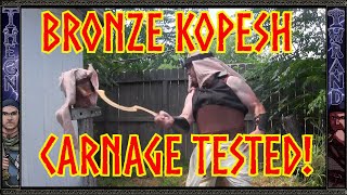 Bronze Age: Khopesh Deadliest Warriors of the Egyptian  Carnage Tested!